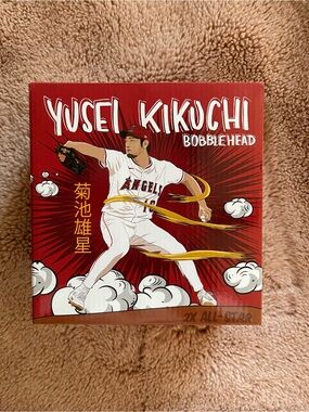 Angels Yusei Kikuchi Red and White Bobblehead Box Art